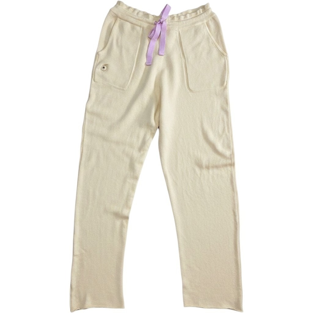 LNWOT Sheep Inc Merino Wool Knit Lounge Pants  Yellow Size 2 M Rare